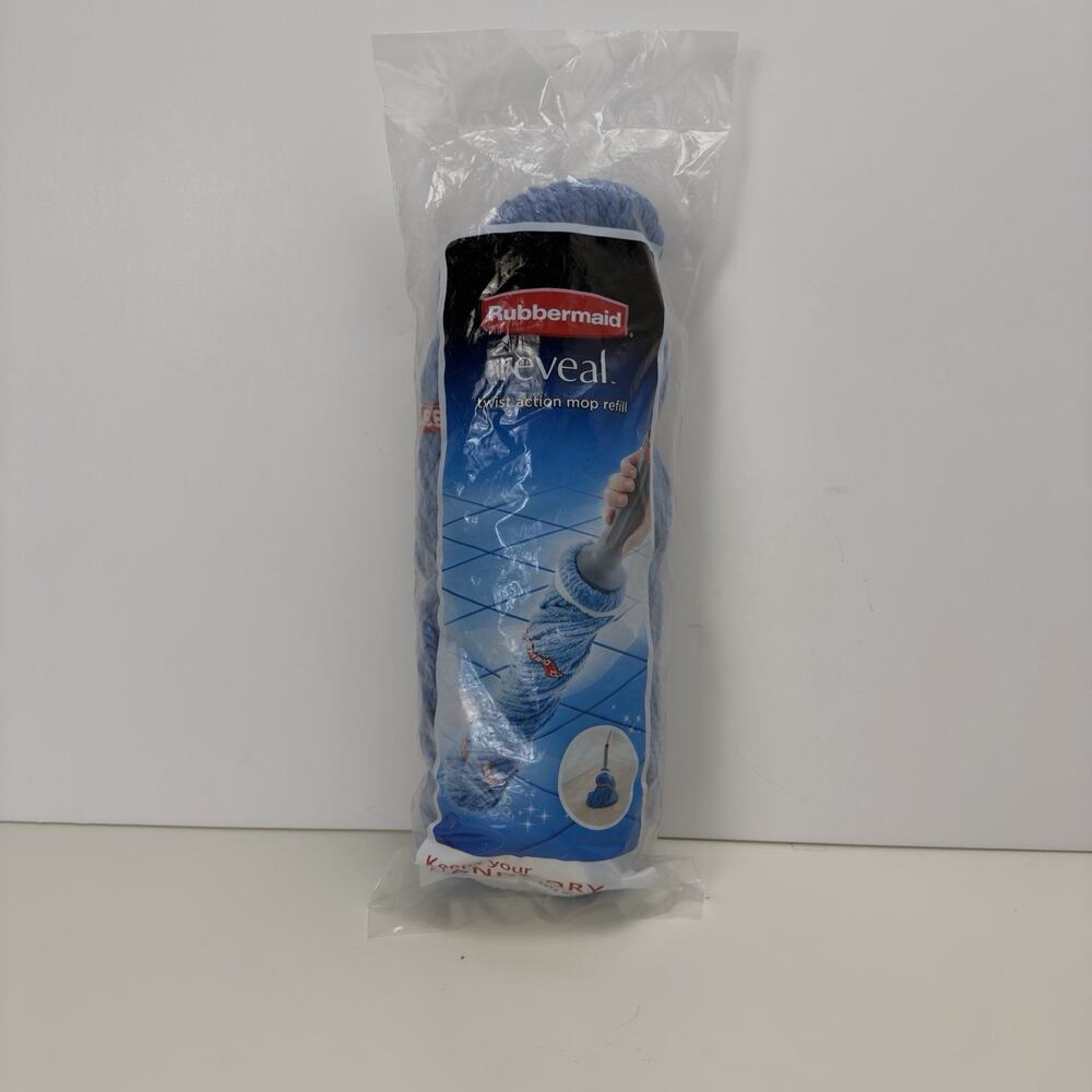 NEW Rubbermaid Reveal Twist Action Mop Refill Washable Mop Head 6B12 Replacement